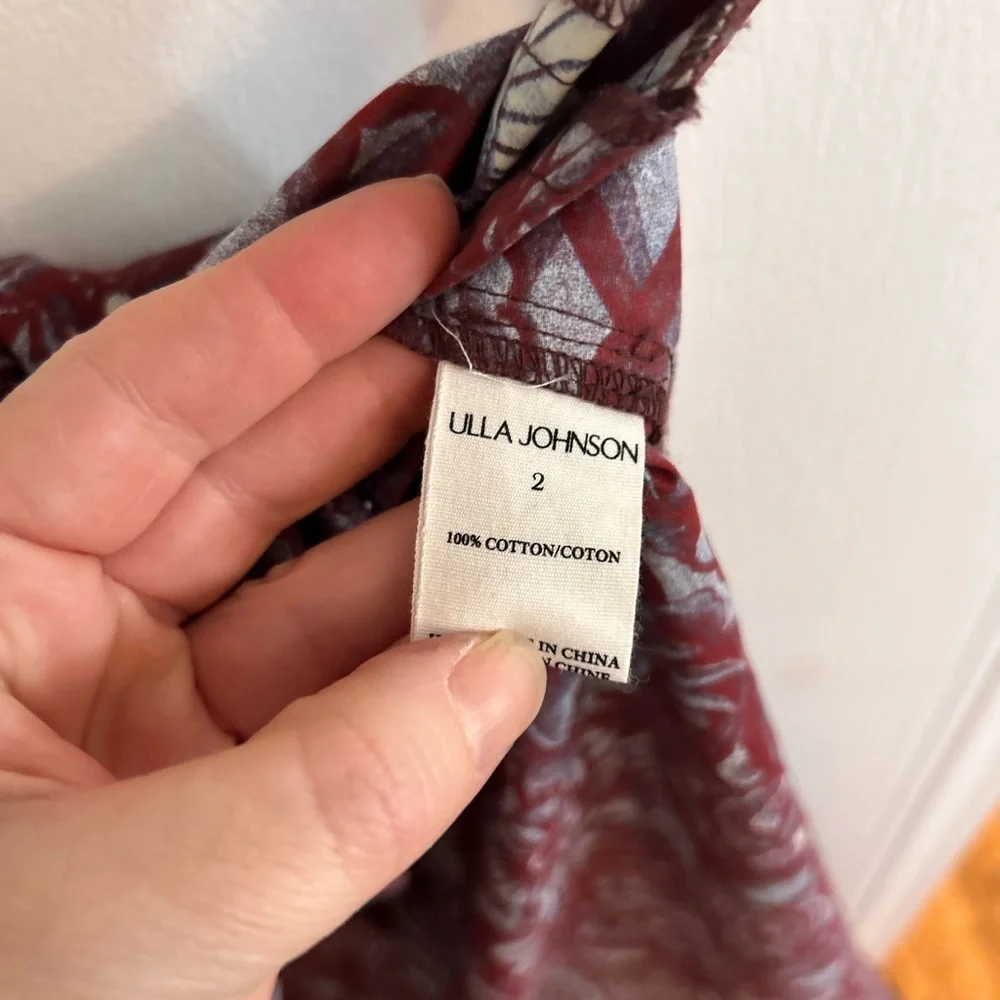 Ulla Johnson Nanette Dress in Heliotrope size 2